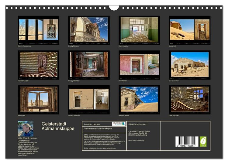 Produktbild: Geisterstadt Kolmannskuppe (Wandkalender 2026 DIN A3 quer), CALVENDO Monatskalender