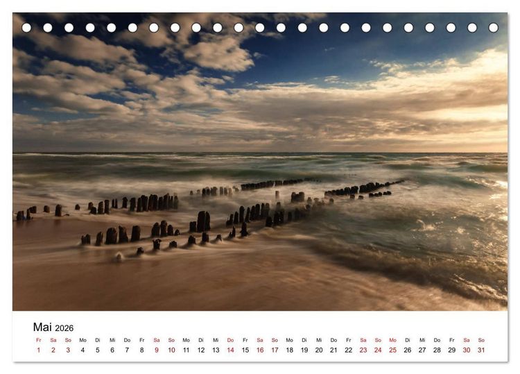 Produktbild: Ein Sommer auf Sylt (Tischkalender 2026 DIN A5 quer), CALVENDO Monatskalender