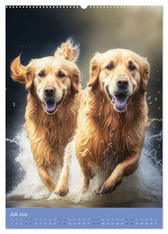 Produktbild: Hunde mit Temperament (hochwertiger Premium Wandkalender 2026 DIN A2 hoch), Kunstdruck in Hochglanz