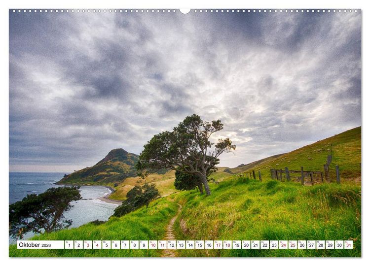 Produktbild: Neuseeland - Die sch&ouml;nsten Orte am anderen Ende der Welt (hochwertiger Premium Wandkalender 2026 DIN A2 quer), Kunstdruck in Hochglanz