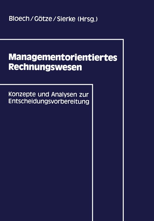 Produktbild: Managementorientiertes Rechnungswesen