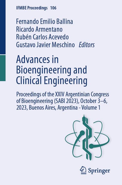 Produktbild: Advances in Bioengineering and Clinical Engineering