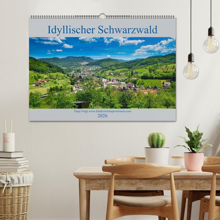 Produktbild: Idyllischer Schwarzwald (Wandkalender 2026 DIN A2 quer), CALVENDO Monatskalender