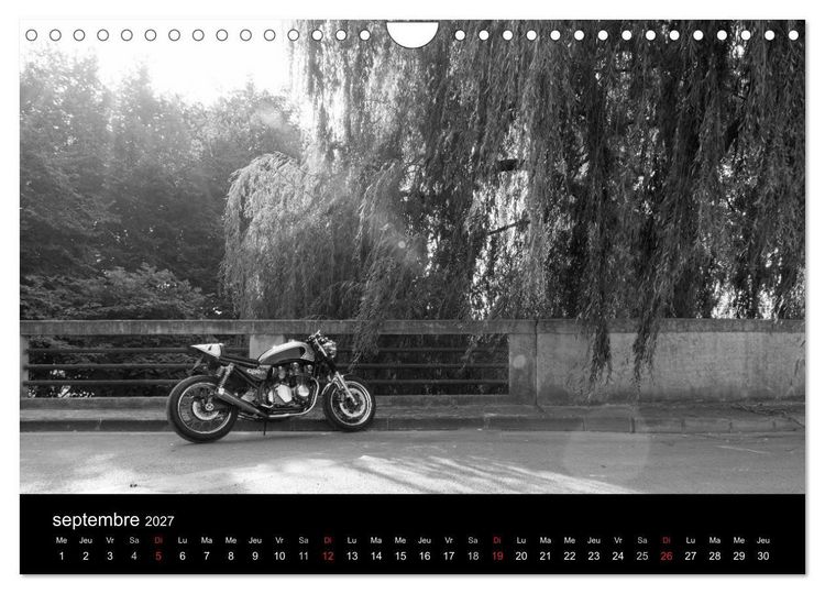 Produktbild: Une moto de caract&egrave;re (Calendrier mural 2027 DIN A4 vertical), CALVENDO calendrier mensuel
