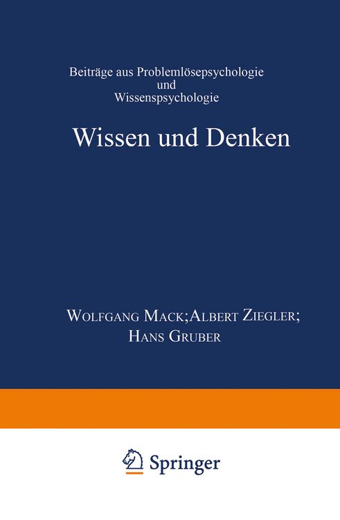 Produktbild: Wissen und Denken