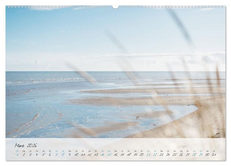 Produktbild: Sehnsucht Meer - Poesie der Stille (hochwertiger Premium Wandkalender 2026 DIN A2 quer), Kunstdruck in Hochglanz