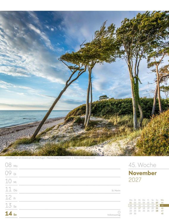 Produktbild: Malerisches Deutschland Wochenplaner Kalender 2027