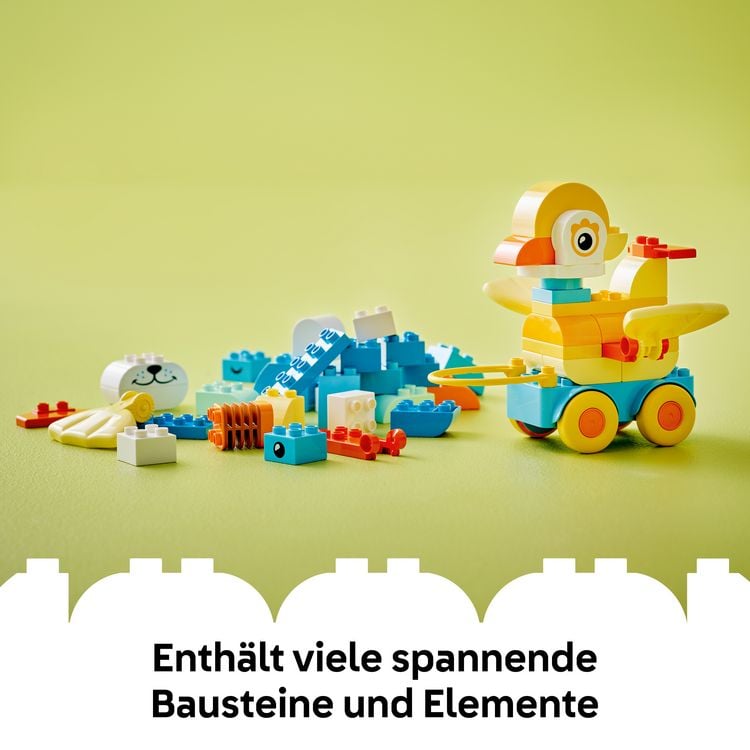 Produktbild: LEGO DUPLO 10448 Town Tiere auf R&auml;dern 3-in-1-Set, Spielzeug ab 2 Jahren