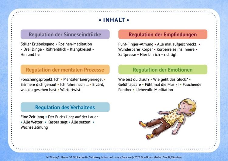 Produktbild: 30 Bildkarten f&uuml;r Selbstregulation und innere Balance