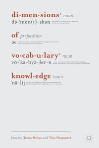 Produktbild: Dimensions of Vocabulary Knowledge