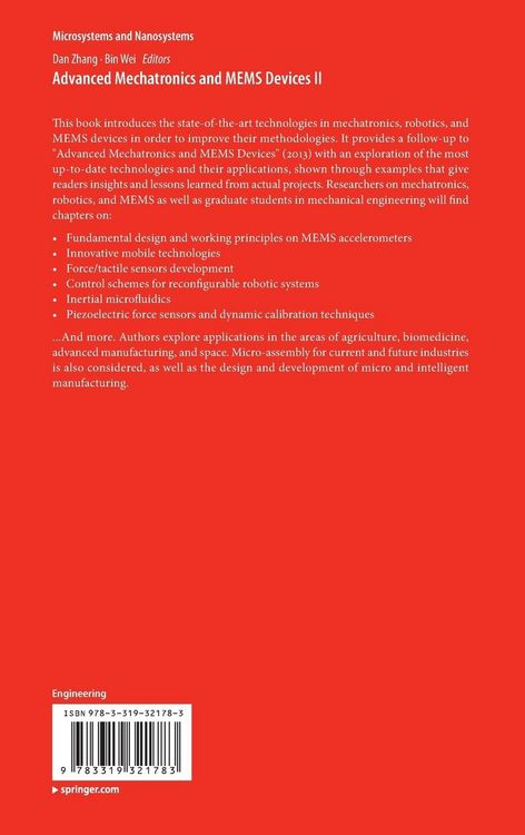 Produktbild: Advanced Mechatronics and MEMS Devices II
