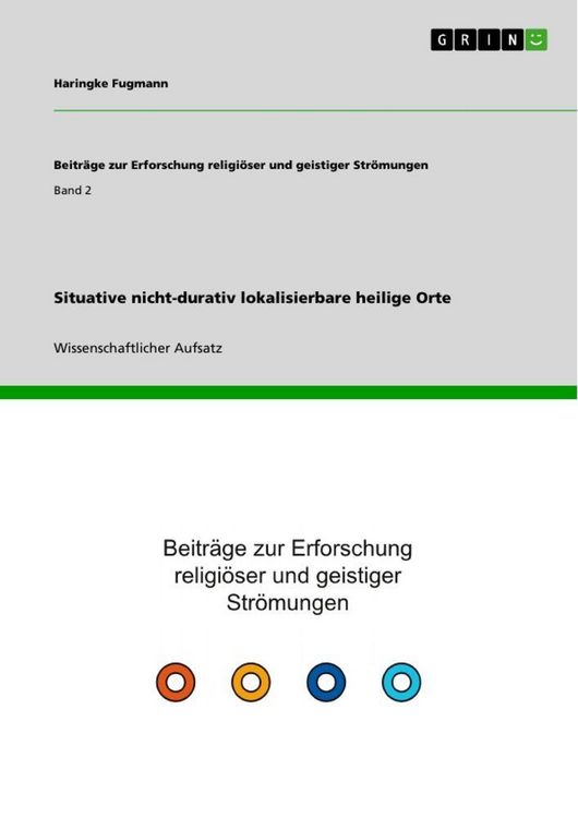Produktbild: Situative nicht-durativ lokalisierbare heilige Orte