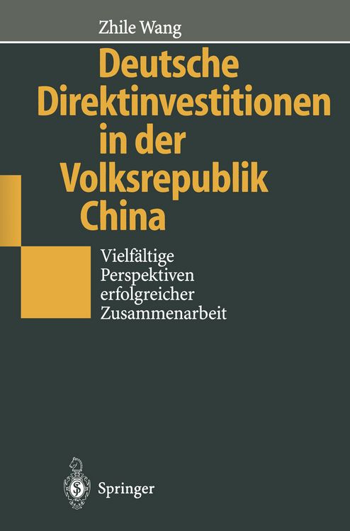 Produktbild: Deutsche Direktinvestitionen in der Volksrepublik China