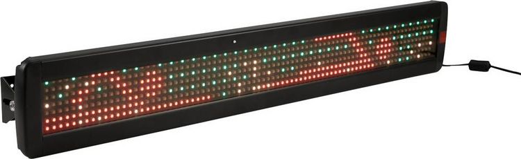 Produktbild: Eurolite ESN 7x80 LED-Laufschrift mit Fernbedienung RGB (B x H x T) 647 x 35 x 97mm