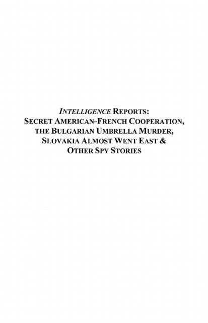 Produktbild: Intelligence reports - secret american-french cooperation, t