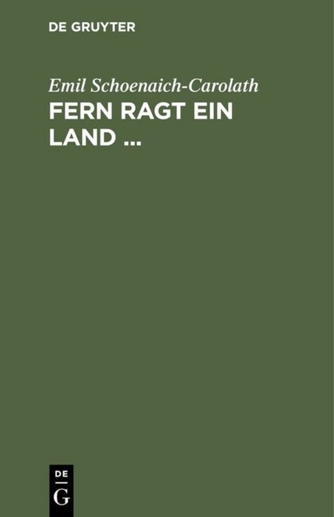 Produktbild: Fern ragt ein Land ...
