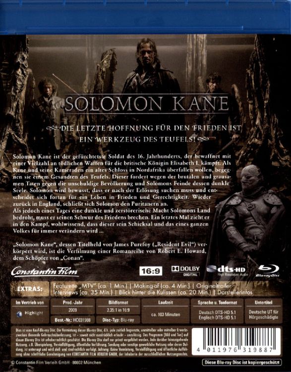 Produktbild: Solomon Kane