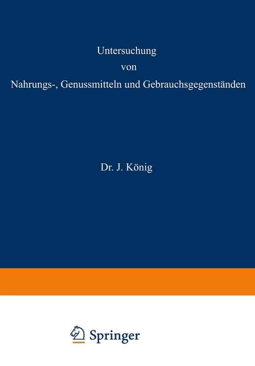 Produktbild: Untersuchung von Nahrungs-, Genussmitteln und Gebrauchsgegenst&auml;nden