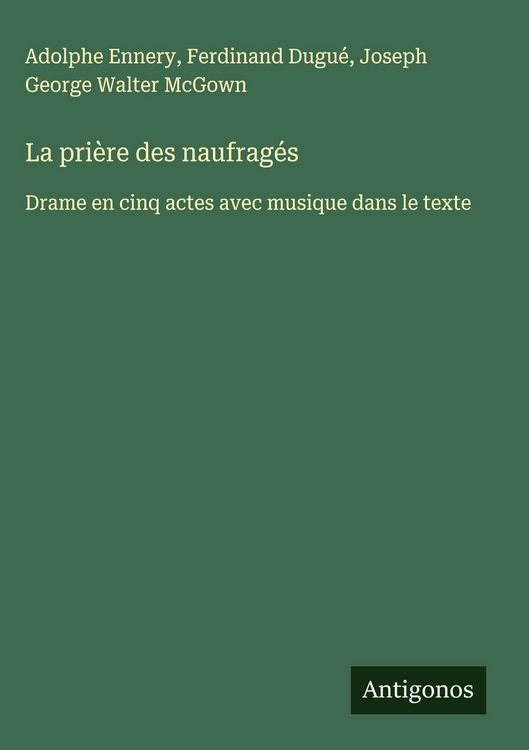 Produktbild: La pri&egrave;re des naufrag&eacute;s