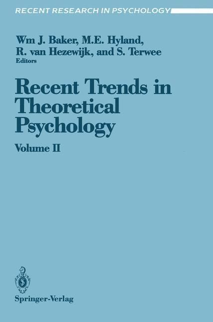 Produktbild: Recent Trends in Theoretical Psychology