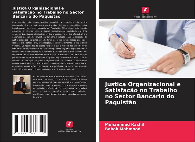 Produktbild: Justi&ccedil;a Organizacional e Satisfa&ccedil;&atilde;o no Trabalho no Sector Banc&aacute;rio do Paquist&atilde;o