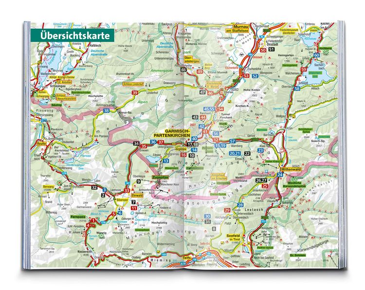 Produktbild: KOMPASS Wanderf&uuml;hrer Zugspitze, Werdenfelser Land, 60 Touren mit Extra-Tourenkarte