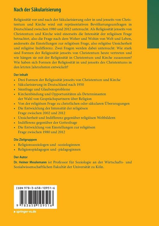 Produktbild: Nach der S&auml;kularisierung