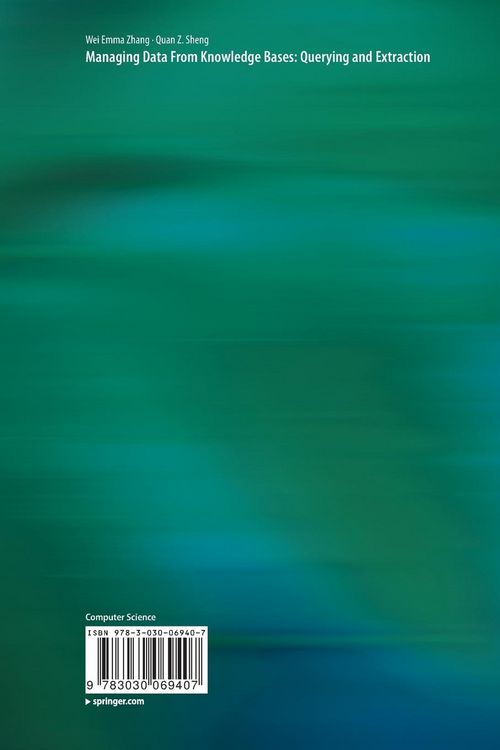 Produktbild: Managing Data From Knowledge Bases: Querying and Extraction