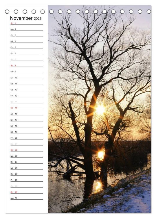 Produktbild: Land Brandenburg im Wechsel der Jahreszeiten (Tischkalender 2026 DIN A5 hoch), CALVENDO Monatskalender