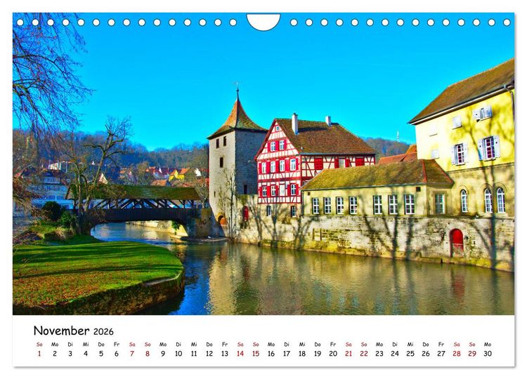 Produktbild: Hohenlohe - Zwischen Stadt und Land (Wandkalender 2026 DIN A4 quer), CALVENDO Monatskalender