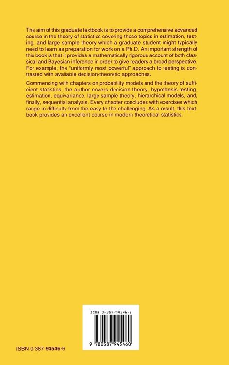 Produktbild: Theory of Statistics