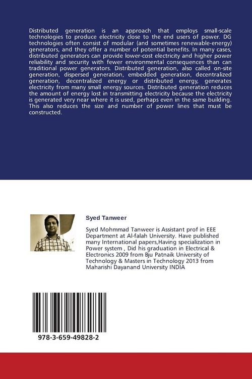Produktbild: Power System Analysis By Distributed Generation