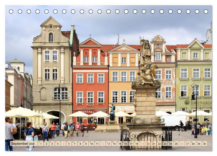 Produktbild: Posen - Traumhaftes Reiseziel in Polen (Tischkalender 2026 DIN A5 quer), CALVENDO Monatskalender