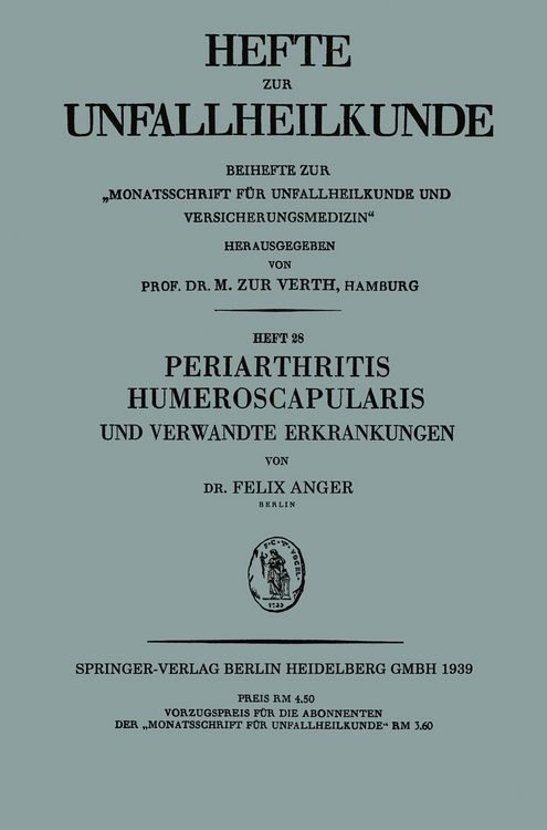 Produktbild: Periarthritis Humeroscapularis und Verwandte Erkrankungen