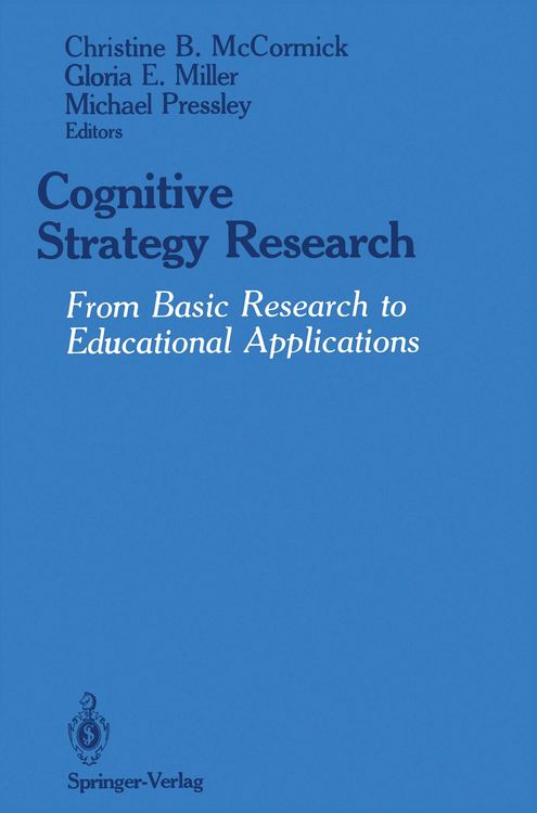 Produktbild: Cognitive Strategy Research