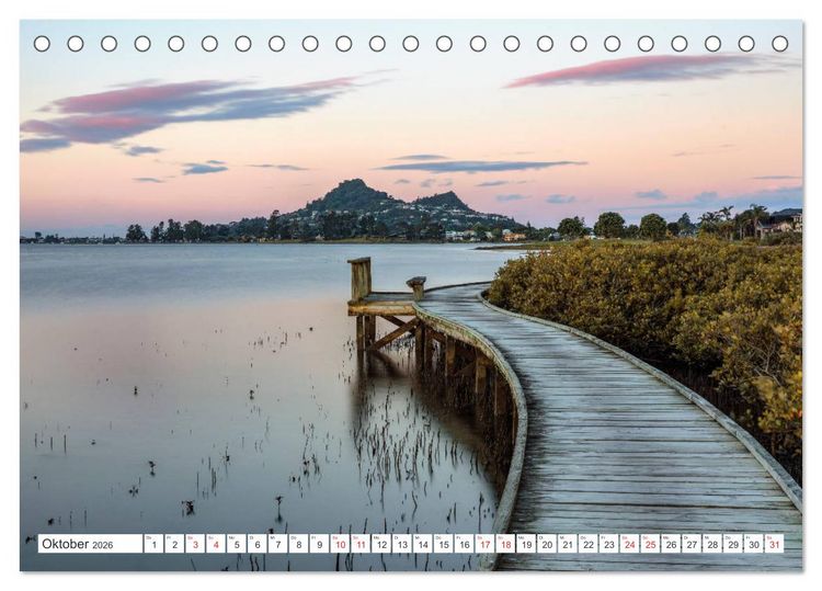 Produktbild: Neuseeland Nordinsel - Das Land der Hobbits und Vulkane (Tischkalender 2026 DIN A5 quer), CALVENDO Monatskalender