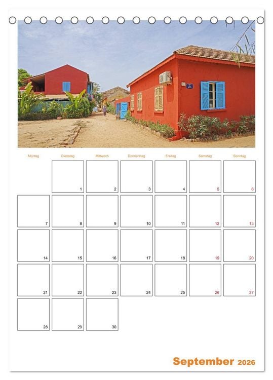 Produktbild: Gambia und Senegal erleben (Tischkalender 2026 DIN A5 hoch), CALVENDO Monatskalender