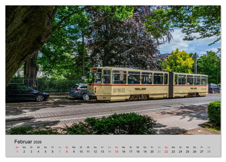 Produktbild: Stra&szlig;enbahnklassiker auf Schienen (Tischkalender 2026 DIN A5 quer), CALVENDO Monatskalender