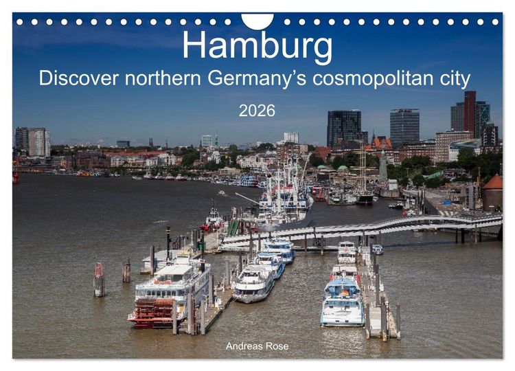 Produktbild: Hamburg.Discover northern Germany&rsquo;s cosmopolitan city (Wall Calendar 2026 DIN A4 landscape), CALVENDO 12 Month Wall Calendar