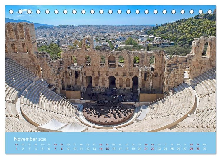 Produktbild: Geliebtes Athen (Tischkalender 2026 DIN A5 quer), CALVENDO Monatskalender