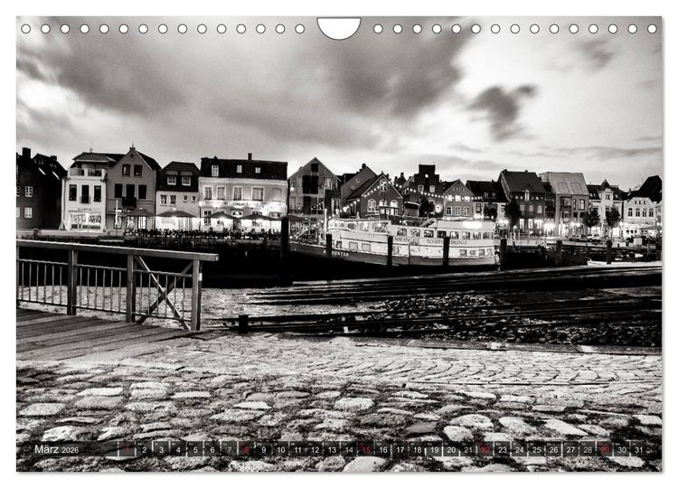 Produktbild: Ein Blick auf Husum (Wandkalender 2026 DIN A4 quer), CALVENDO Monatskalender