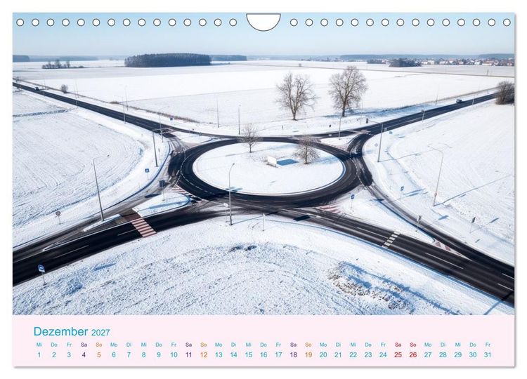 Produktbild: Roundabouts - Kreisverkehre (Wandkalender 2027 DIN A4 quer), CALVENDO Monatskalender