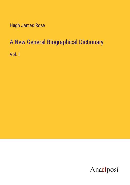 Produktbild: A New General Biographical Dictionary