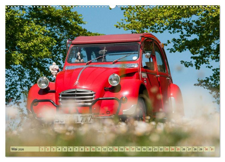 Produktbild: Franz&ouml;sische Klassiker - 2CV und D Modell Oldtimer (hochwertiger Premium Wandkalender 2026 DIN A2 quer), Kunstdruck in Hochglanz
