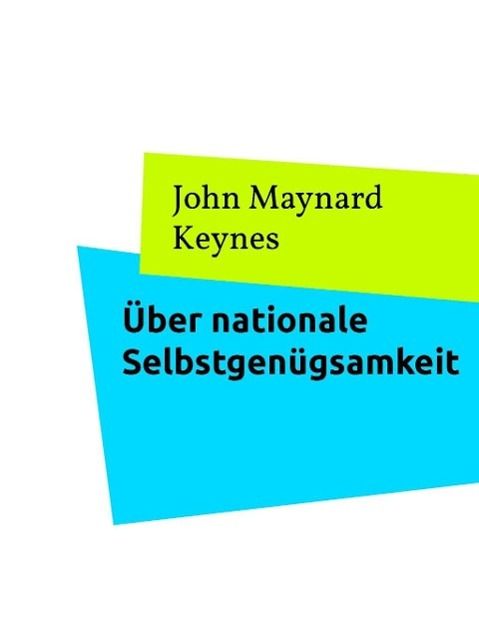 Produktbild: &Uuml;ber nationale Selbstgen&uuml;gsamkeit