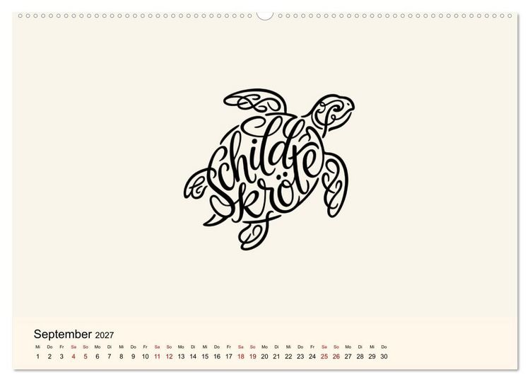Produktbild: Buchstabentiere (Wandkalender 2027 DIN A2 quer), CALVENDO Monatskalender