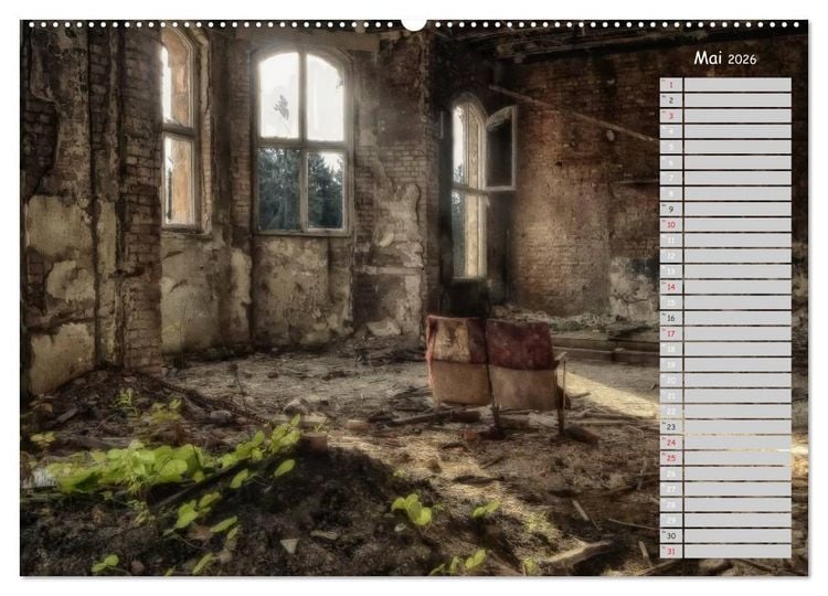 Produktbild: Lost Places - verlassene Orte (Wandkalender 2026 DIN A2 quer), CALVENDO Monatskalender