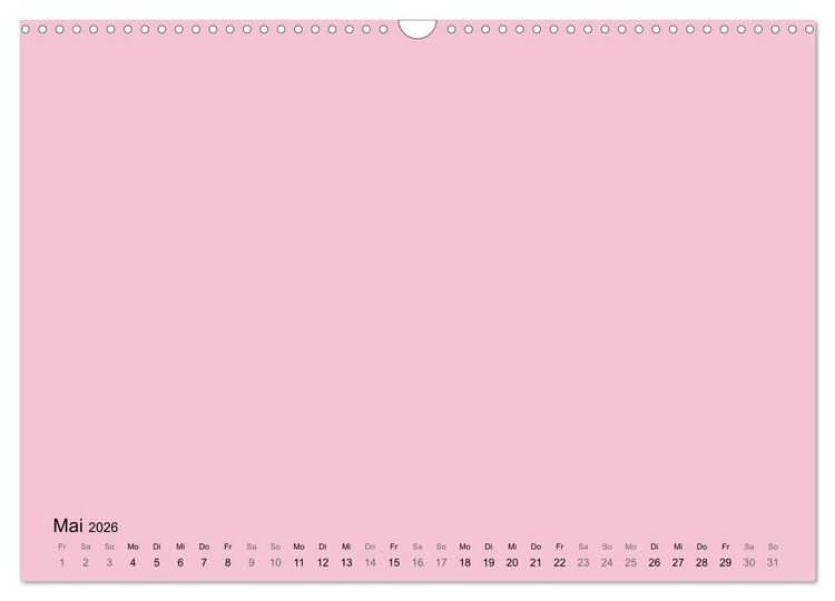 Produktbild: DIY Bastel-Kalender -Warme Pastell Farben- Zum Selbstgestalten (Wandkalender 2026 DIN A3 quer), CALVENDO Monatskalender