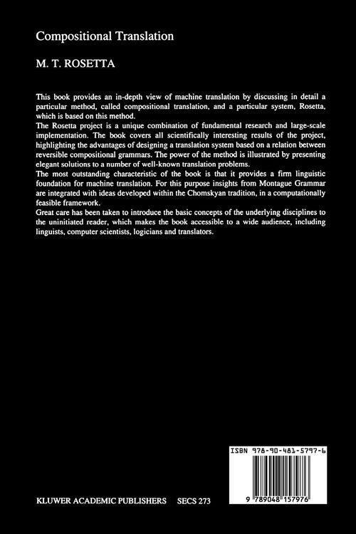 Produktbild: Compositional Translation