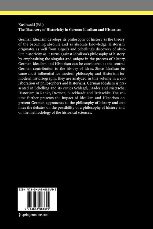 Produktbild: The Discovery of Historicity in German Idealism and Historism
